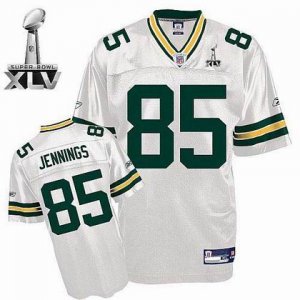 Green Bay Packers #85 Greg Jennings 2011 Super Bowl XLV white
