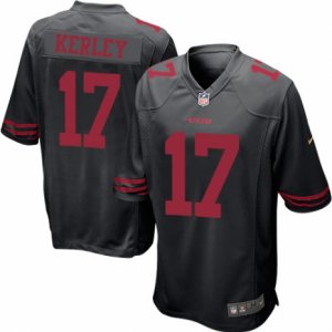 Mens Nike San Francisco 49ers #17 Jeremy Kerley Game Black NFL Jersey