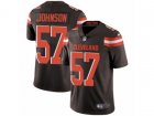 Nike Cleveland Browns #57 Cam Johnson Vapor Untouchable Limited Brown Team Color NFL Jersey