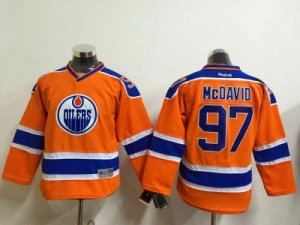 Women NHL Edmonton Oilers #97 Connor McDavid Orange Stitched jerseys