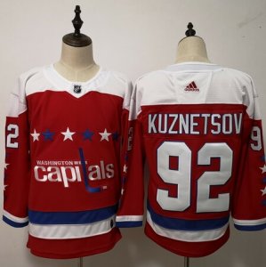 Capitals #92 Evgeny Kuznetsov Red Adidas Jersey