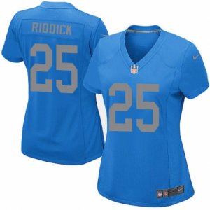 Women\'s Nike Detroit Lions #25 Theo Riddick Limited Blue Alternate NFL Jersey