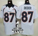 Nike Denver Broncos #87 Eric Decker White Super Bowl XLVIII NFL Elite Jersey