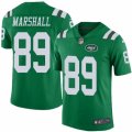 Mens Nike New York Jets #89 Jalin Marshall Limited Green Rush NFL Jersey