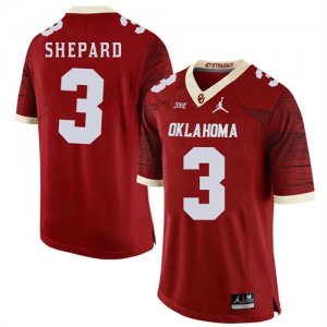 Oklahoma Sooners #3 Sterling Shepard Red 47 Game Winning Streak College Football Jer