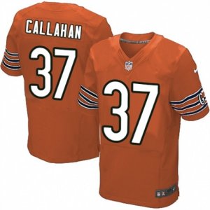 Mens Nike Chicago Bears #37 Bryce Callahan Elite Orange Alternate NFL Jersey