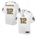 Nike Pittsburgh Steelers #12 Terry Bradshaw White Men NFL Pro Line Fashion Game Jersey