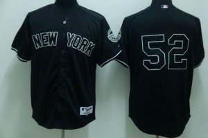 mlb new york yankees #52 sabathia black(2009 logo)