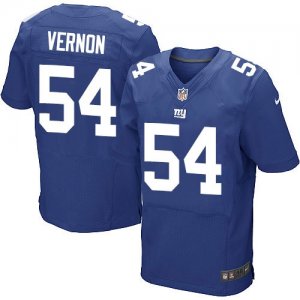 Mens Nike New York Giants #54 Olivier Vernon Royal Blue Team Color Stitched NFL Elite Jersey