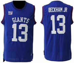 Nike New York Giants #13 Odell Beckham Jr Royal Blue Team Color Men\' Stitched NFL Limited Tank Top Jersey