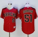 Arizona Diamondbacks #51 Randy Johnson Red Brick New Cool Base Stitched Baseball Jersey