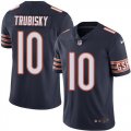 Nike Bears #10 Mitchell Trubisky Navy Vapor Untouchable Limited Jersey