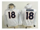 Nike jerseys denver broncos #18 manning white[pullover hooded sweatshirt]