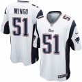 Mens Nike New England Patriots #51 Barkevious Mingo Game White NFL Jersey