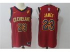 Nike NBA Cleveland Cavaliers #23 LeBron James Jersey 2017-18 New Season Wine Red Jersey