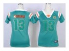 Nike women jerseys miami dolphins #13 marino green[fashion Rhinestone sequins]