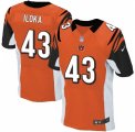 Men's Nike Cincinnati Bengals #43 George Iloka Elite Orange Alternate NFL Jersey