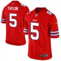 Nike Buffalo Bills #5 Tyrod Taylor Red Jerseys(Elite)