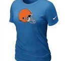 Women Cleveland Browns L.blue T-Shirts