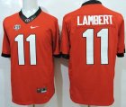 NCAA Georgia Bulldogs #11 Greyson Lambert Red Limited Stitched Jerseys