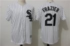 White Sox #21 Todd Frazier White Cool Base Jersey