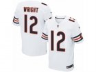 Mens Nike Chicago Bears #12 Kendall Wright Elite White NFL Jersey