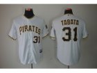 MLB Pittsburgh Pirates #31 Tabata white Jerseys