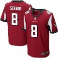 Mens Nike Atlanta Falcons #8 Matt Schaub Elite Red Team Color NFL Jersey