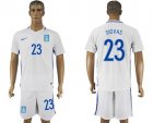 Greece #23 Siovas Home Soccer Country Jersey