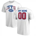 New York Jets NFL Pro Line by Fanatics Branded Any Name & Number Banner Wave T-Shirt White