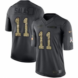 Mens Nike Buffalo Bills #11 Greg Salas Limited Black 2016 Salute to Service NFL Jersey