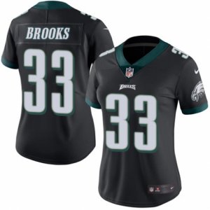 Women\'s Nike Philadelphia Eagles #33 Ron Brooks Limited Black Rush NFL Jersey