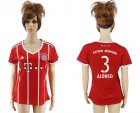 2017-18 Bayern Munich 3 ALONSO Home Women Soccer Jersey