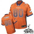 Nike Denver Broncos #80 Julius Thomas Orange Team Color Super Bowl XLVIII NFL Elite Drift Fashion Jersey