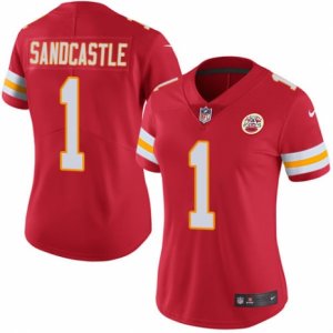 Women\'s Nike Kansas City Chiefs #1 Leon Sandcastle Limited Red Rush NFL Jersey