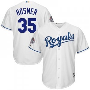 Youth Kansas City Royals #35 Eric Hosmer White Cool Base 2015 World Series Champions MLB Jersey