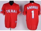 MLB jerseys Texas Rangers #1 Elvis Andrus red[Cool Base 40th Anniversary Patch]