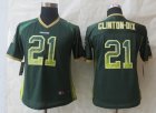 Women New Green Bay Packers #21 Clinton-Dix green Jerseys(Drift Fashion)