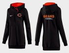 Women Chicago bears Logo Pullover Hoodie-073