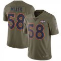 Nike Broncos #58 Von Miller Youth Olive Salute To Service Limited Jersey