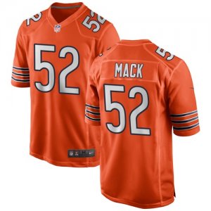 Nike Bears #52 Khalil Mack Orange Alternate Elite Jersey