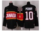 nhl jerseys team canada #10 perry black[2014 winter olympics]