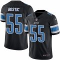 Mens Nike Detroit Lions #55 Jon Bostic Limited Black Rush NFL Jersey