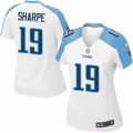 Women's Nike Tennessee Titans #19 Tajae Sharpe Limited White NFL Jersey