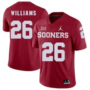 Oklahoma Sooners #26 Damien Williams Red College Football Jersey