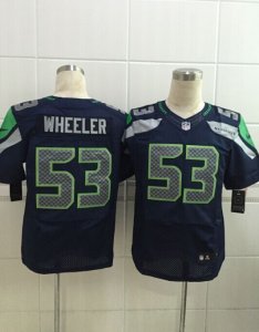 Nike seattle seahawks #53 Wheeler blue jerseys[Elite Wheeler]