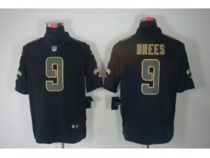 Nike NFL New Orleans Saints #9 Drew Brees Black Jerseys(Impact Limited)