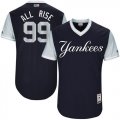 Yankees #99 Aaron Judge All Rise Majestic Navy 2017 Players Weekend Jersey
