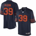 Mens Nike Chicago Bears #39 Jacoby Glenn Limited Navy Blue 1940s Throwback Alternate NFL Jersey