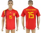 Spain 15 SERGIO RAMOS Home 2018 FIFA World Cup Thailand Soccer Jersey